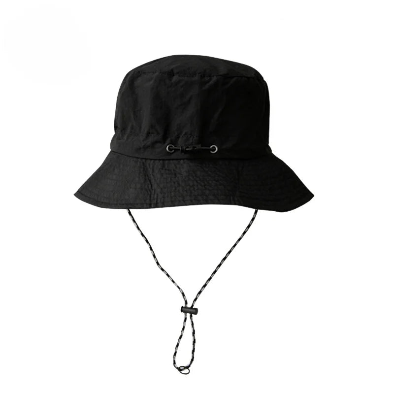 Chapéu de balde impermeável para homens e mulheres, chapéu de sol Boonie aba larga, chapéu dobrável para pesca na praia, UPF 50 Plus
