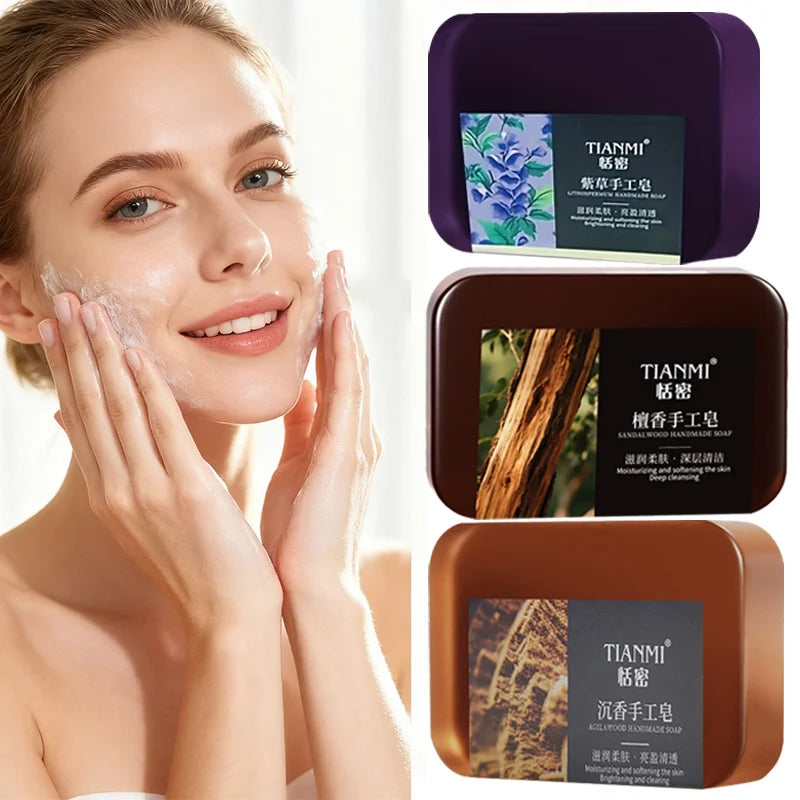 Kit com 6 Sabonetes Artesanais Perfumados — Limão, Jasmim, Sândalo e Outras Fragrâncias Florais