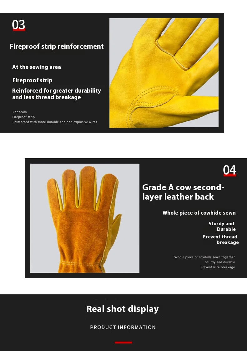 Luvas de acampamento, luvas com isolamento térmico, luvas resistentes ao desgaste e à facadas para jardinagem e montanhismo, luvas táticas,