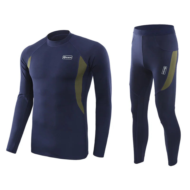 Conjunto Térmico Masculino de Inverno — Compresso, Fleece e Secagem Rápida em 4 Cores