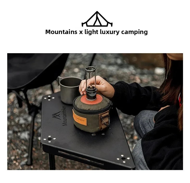 Luminária de Ambiente Retrô MOUNTAINHIKER para Piquenique e Camping, Lâmpada a Gás Criativa para Mesa de Cabeceira e Iluminação Decorativa Externa