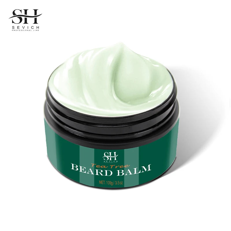 Kit de Crescimento de Barba com Árvore de Chá — Óleo Nutritivo, Hidratante e Anti-Queda Capilar
