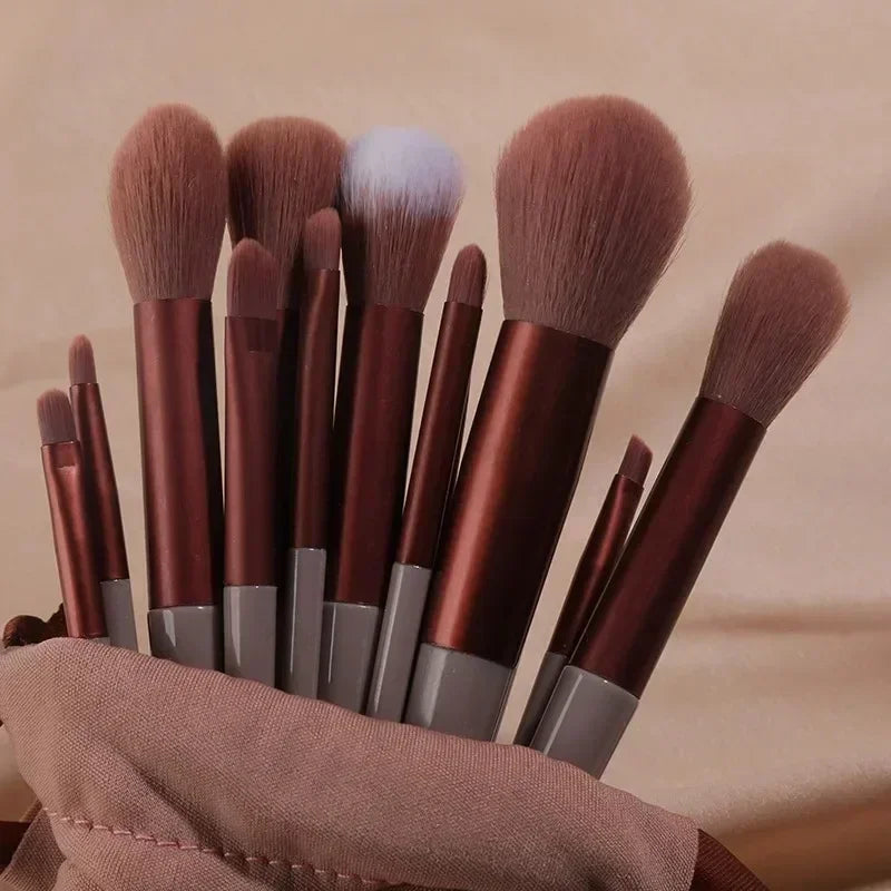 Kit de Pincéis de Maquiagem Profissionais — 3, 13 ou 22 Peças para Sombra, Delineador e Cosméticos