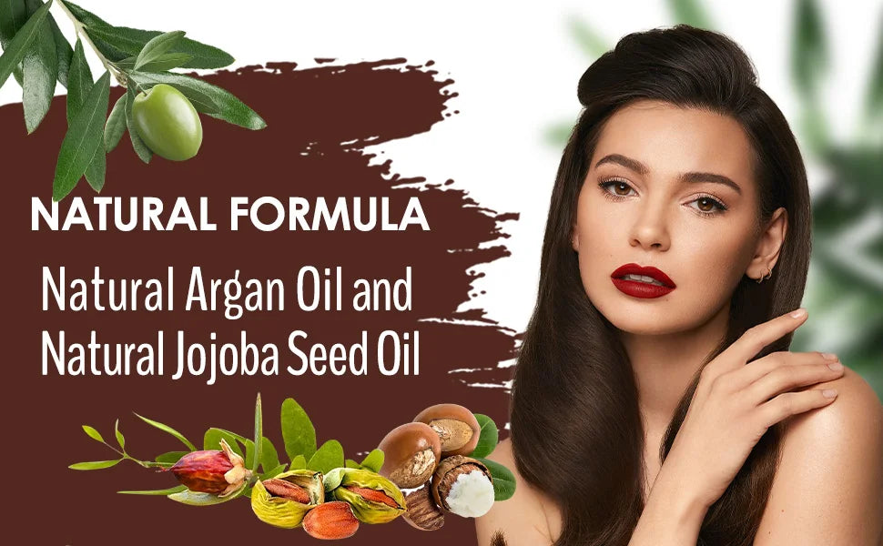 Sérum Capilar de Óleo de Argan Marroquino — Hidratante, Anti-Frizz e Reparador para Cabelos Danificados