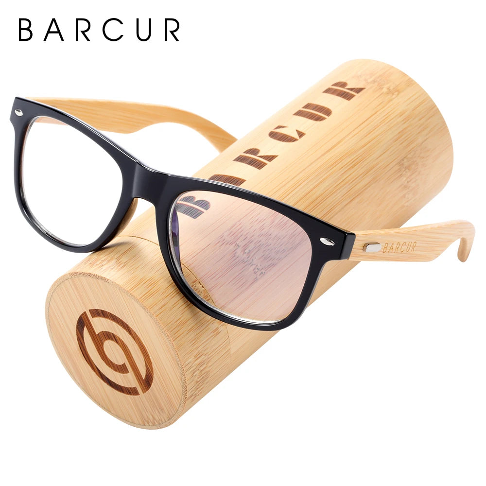 Óculos de Sol Barcur Bambu Polarizado Elegante — Proteção UV400 para Homens e Mulheres
