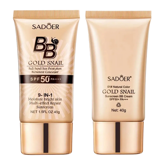 BB Cream Protetor Solar com Caracol Dourado — FPS 50+, Hidratante e Corretivo Facial 40g 1