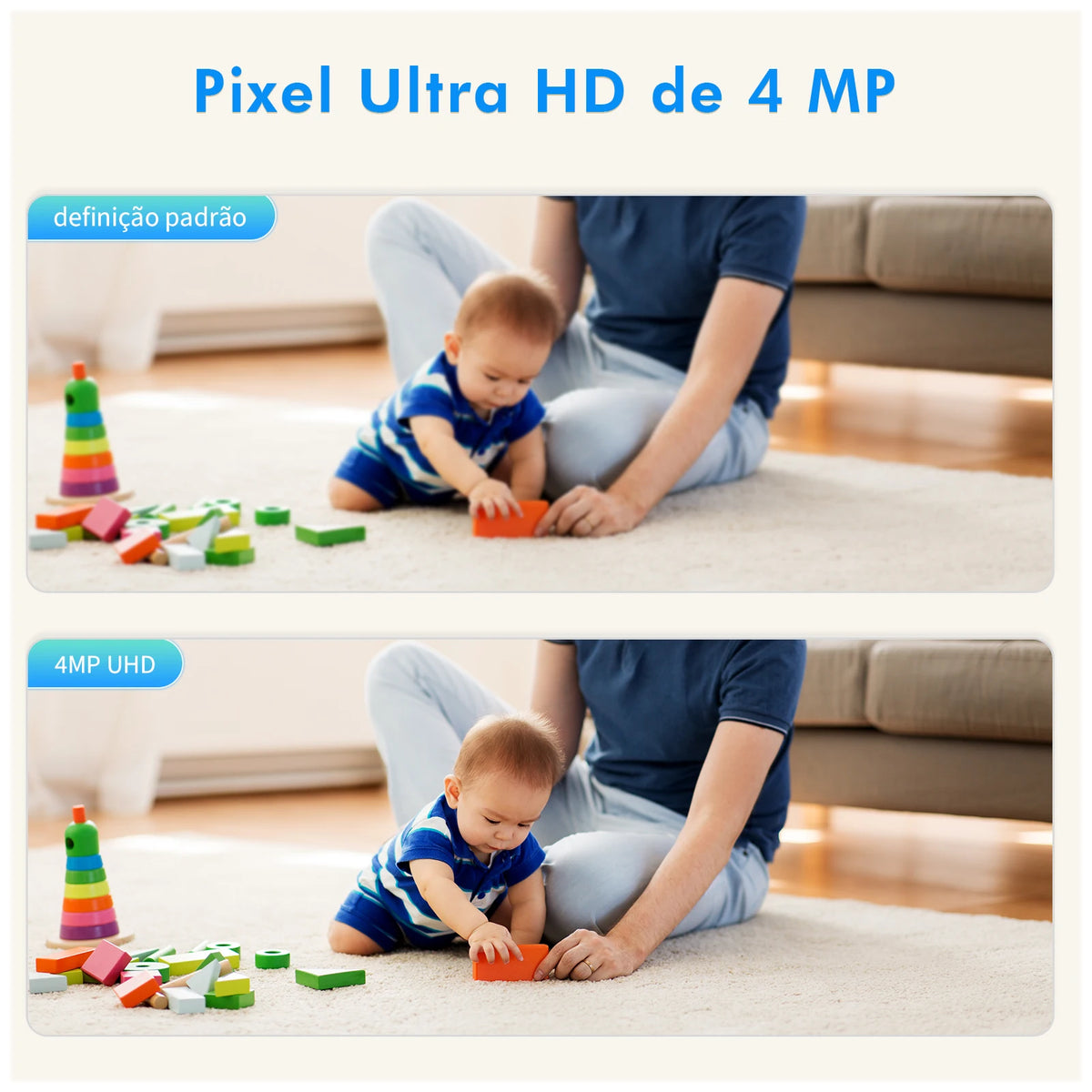 Câmera Wi-Fi Inteligente 4MP — Segurança para Casa 10