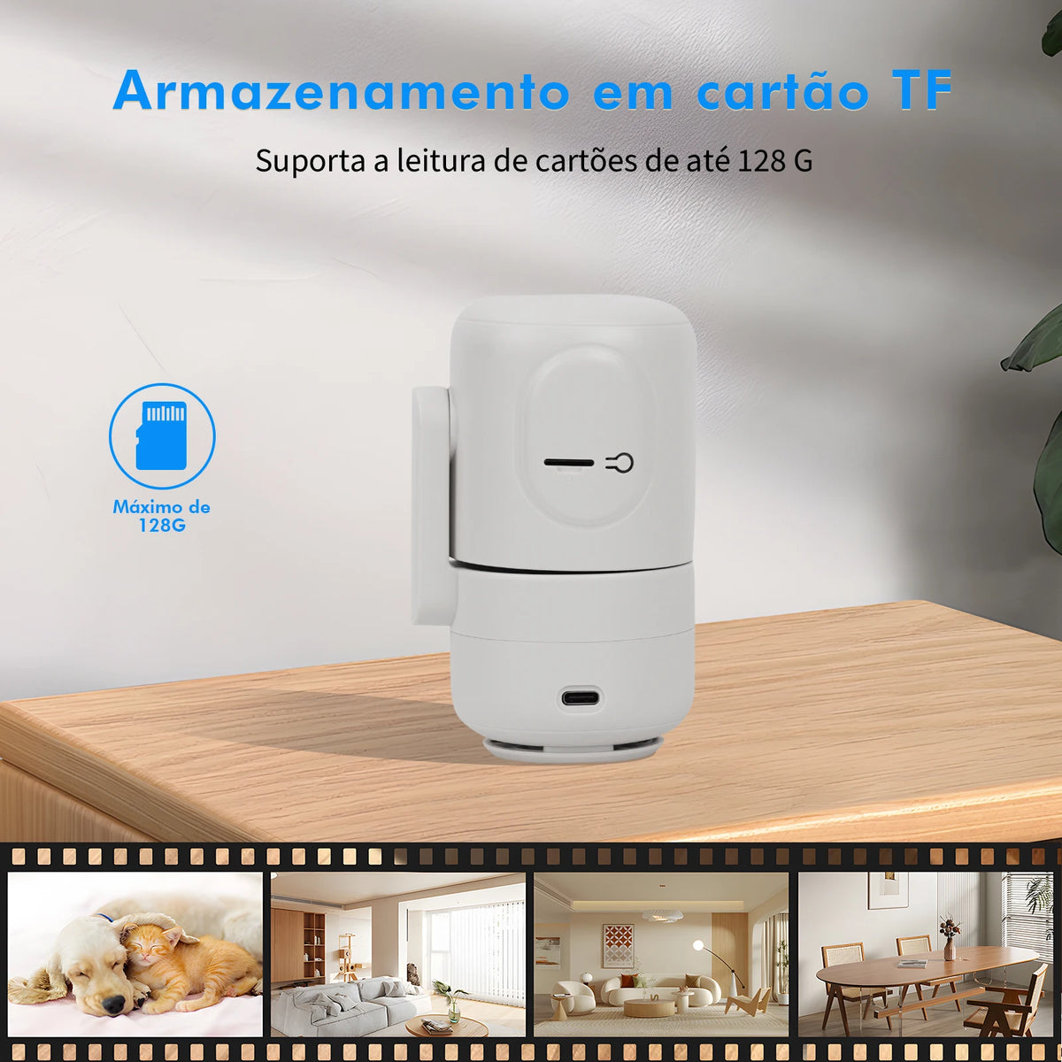 Câmera Wi-Fi Inteligente 4MP — Segurança para Casa 5