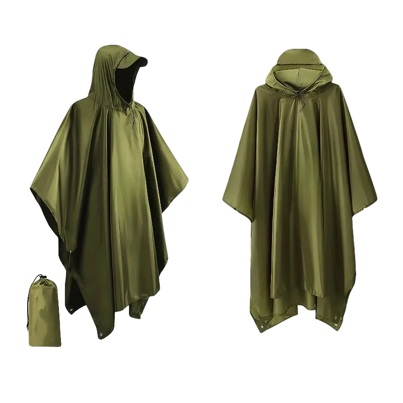 Capa de Chuva Impermeável para Adultos, Equipamento de Proteção contra Chuva para Mulheres e Homens 1