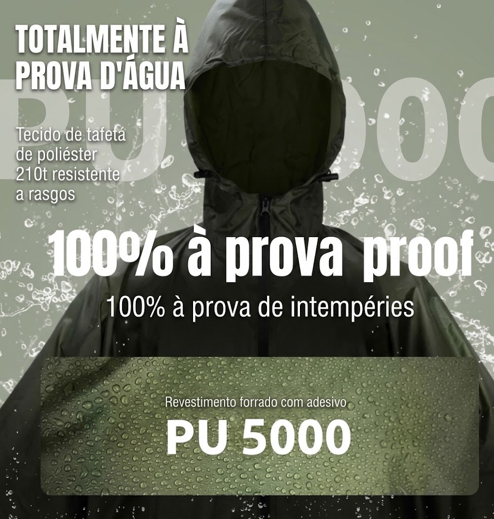 Capa de Chuva Impermeável para Adultos, Equipamento de Proteção contra Chuva para Mulheres e Homens 12