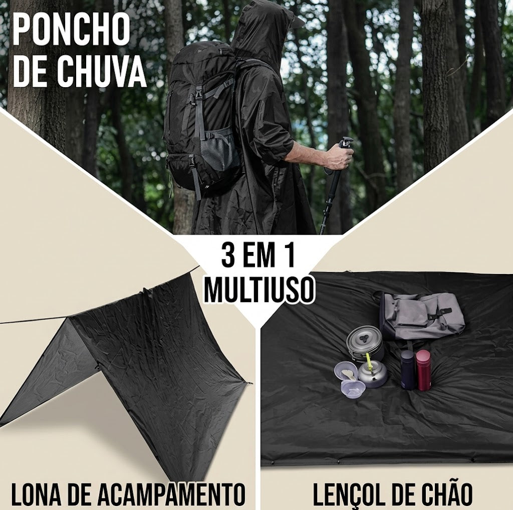 Capa de Chuva Impermeável para Adultos, Equipamento de Proteção contra Chuva para Mulheres e Homens 13