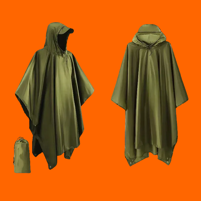 Capa de Chuva Impermeável para Adultos, Equipamento de Proteção contra Chuva para Mulheres e Homens 2