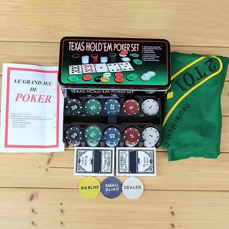 Chips de pôquer para texas holdem, 200 peças, resistente ao desgaste, jogo profissional multifuncional para festas em casa e 3