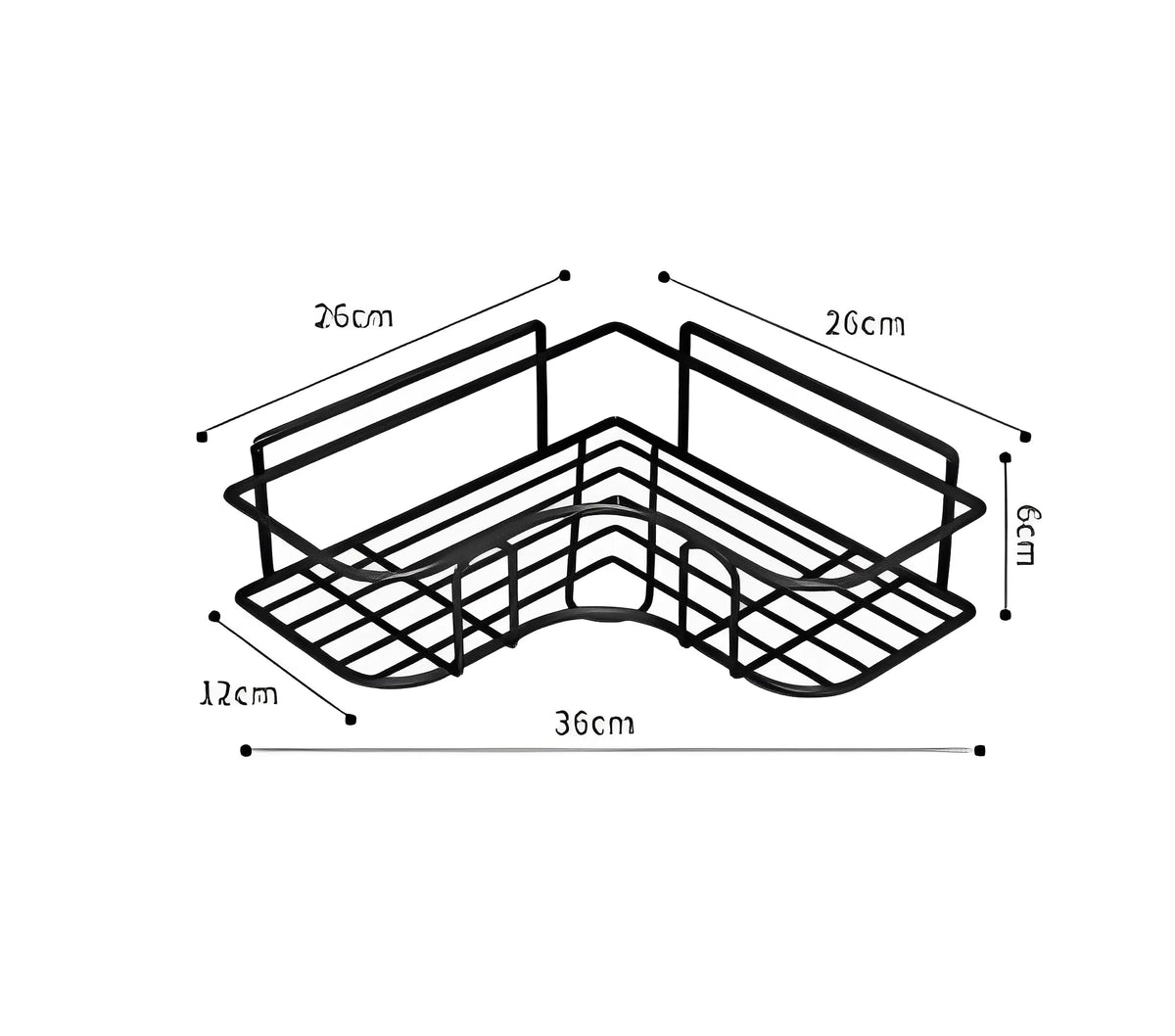 Conjunto de 2 Prateleiras Adesivas para Banheiro e Cozinha 4