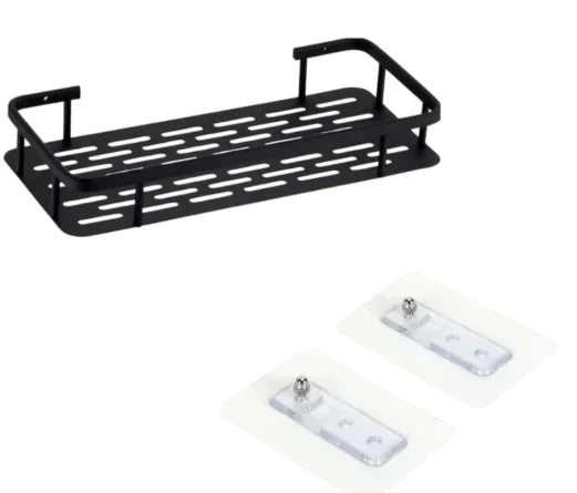 Conjunto de 2 Suportes Prateleira Retangular para Banheiro e Cozinha 3