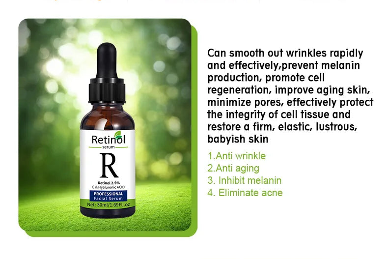 Conjunto de Séruns Faciais Premium — Vitamina C, Ácido Hialurônico e Retinol para Firmeza e Luminosidade 12