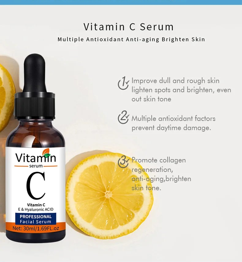 Conjunto de Séruns Faciais Premium — Vitamina C, Ácido Hialurônico e Retinol para Firmeza e Luminosidade 15