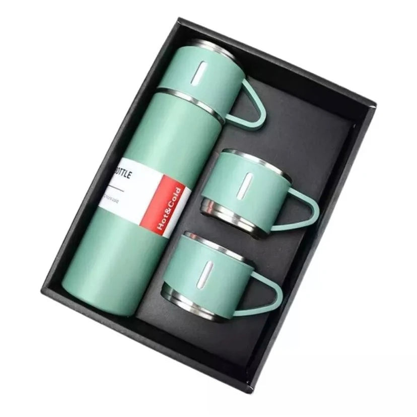 Conjunto Garrafa Térmica com Frasco a Vácuo 500ml e 3 Xícaras 5