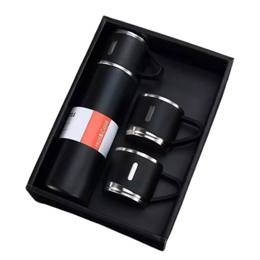 Conjunto Garrafa Térmica com Frasco a Vácuo 500ml e 3 Xícaras 6