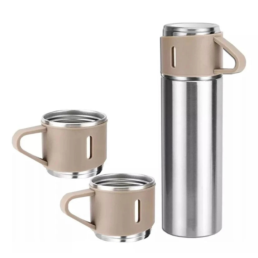 Conjunto Garrafa Térmica com Frasco a Vácuo 500ml e 3 Xícaras 9