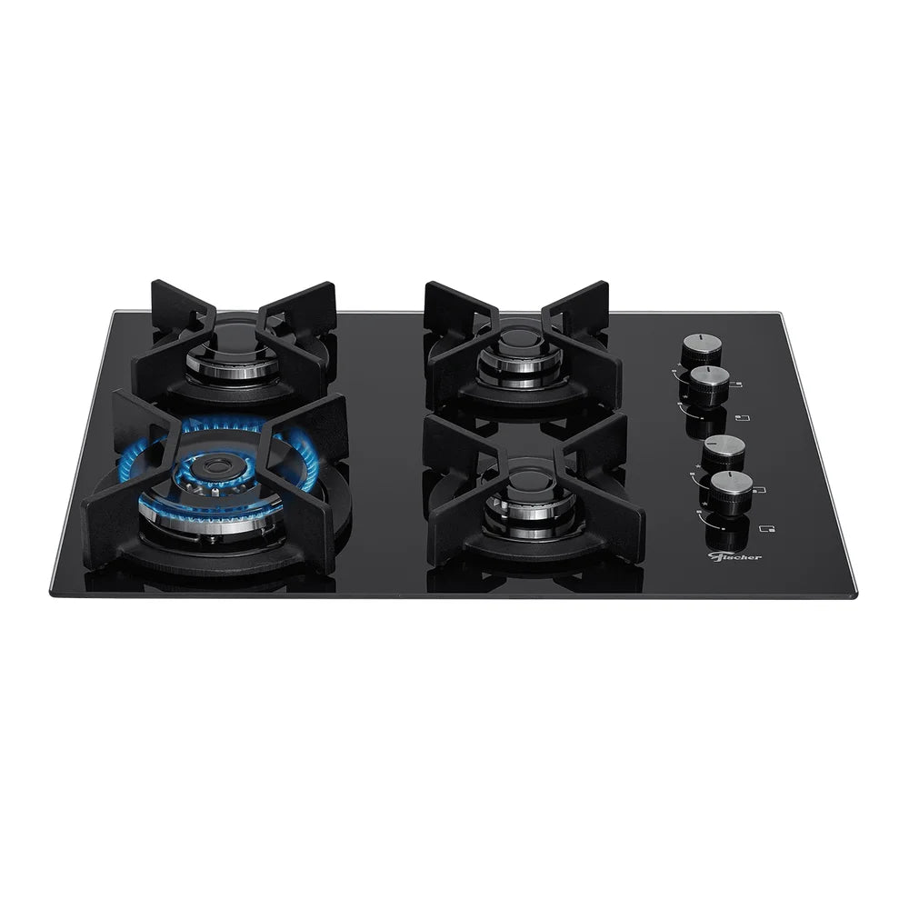 COOKTOP A GÁS FISCHER 4 BOCAS TRIPLA CHAMA INFINITY 26297-57076 BIVOLT 1