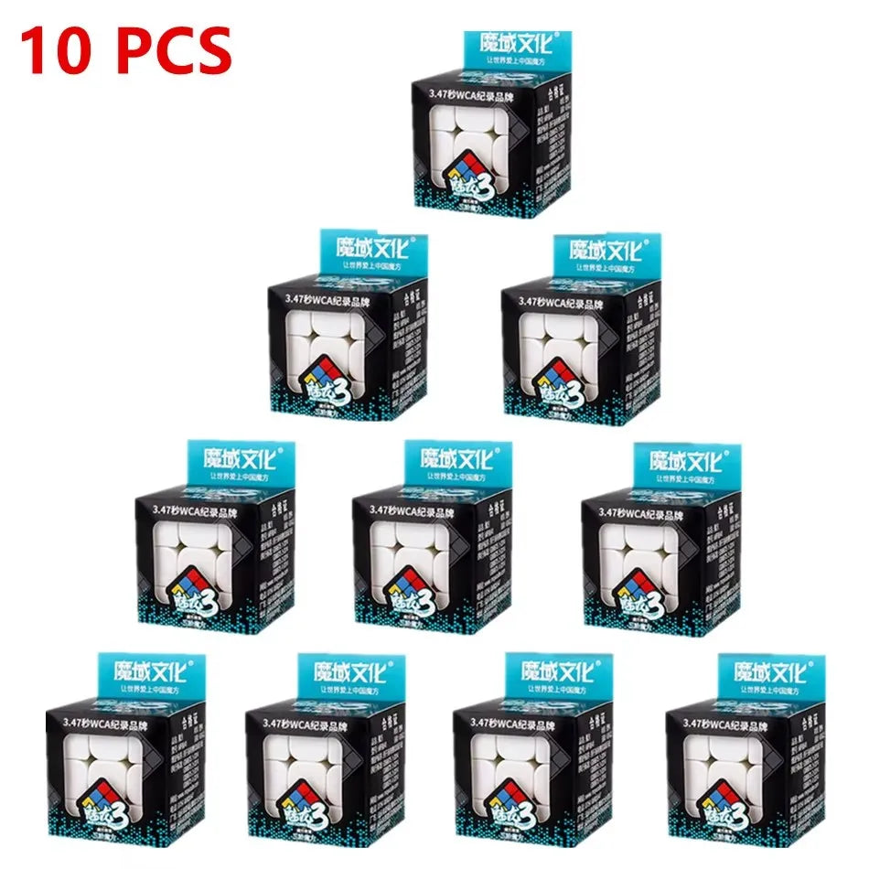 Cubos Mágicos MoYu MeiLong 3x3x3 Sem Adesivos, Quebra-Cabeça de Velocidade, Brinquedos para Adultos, Presentes de Aniversário e Natal para Crianças 7
