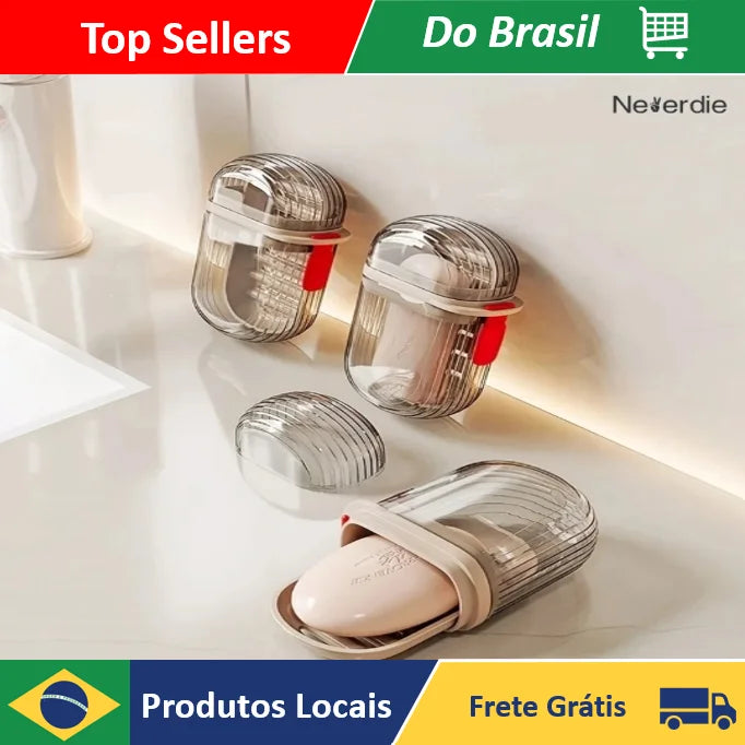 Estojo de Sabão Portátil para Bolsa e Mala de Viagem 1