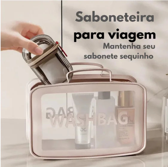 Estojo de Sabão Portátil para Bolsa e Mala de Viagem 5