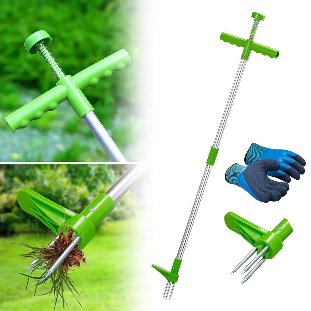 Ferramenta para Remoção de Ervas Daninhas, Equipamento Agrícola para Jardinagem, Ferramentas Manuais Rurais para Remoção de Raízes de Ervas Daninhas 1