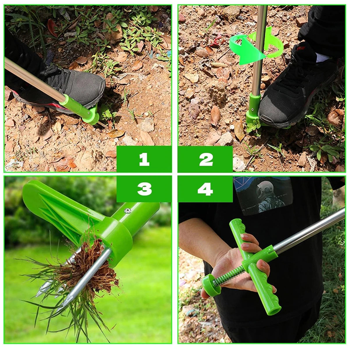 Ferramenta para Remoção de Ervas Daninhas, Equipamento Agrícola para Jardinagem, Ferramentas Manuais Rurais para Remoção de Raízes de Ervas Daninhas 2