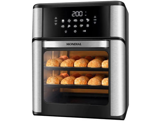 Fritadeira Elétrica sem Óleo/Air Fryer Mondial Forno Oven AFON-12L-BI Preta 12L - 110V 1