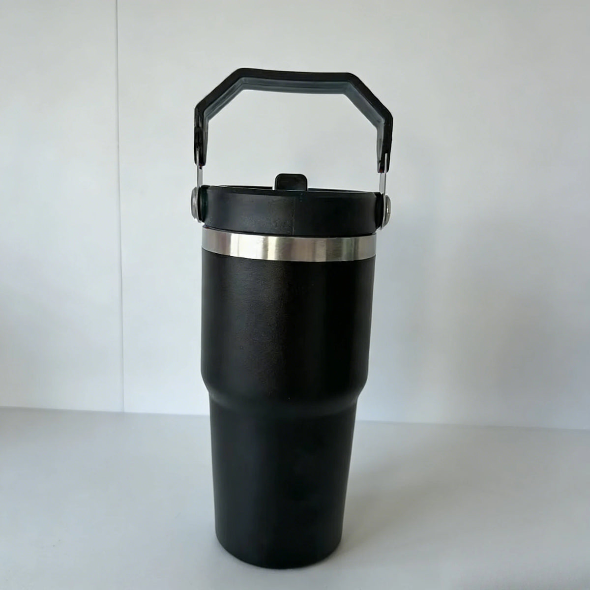Garrafa Térmica de Aço Inoxidável 600ml 900ml com Alça e Tampa Flip, Manutenção de Temperatura para Trabalho, Academia e Viagens 2