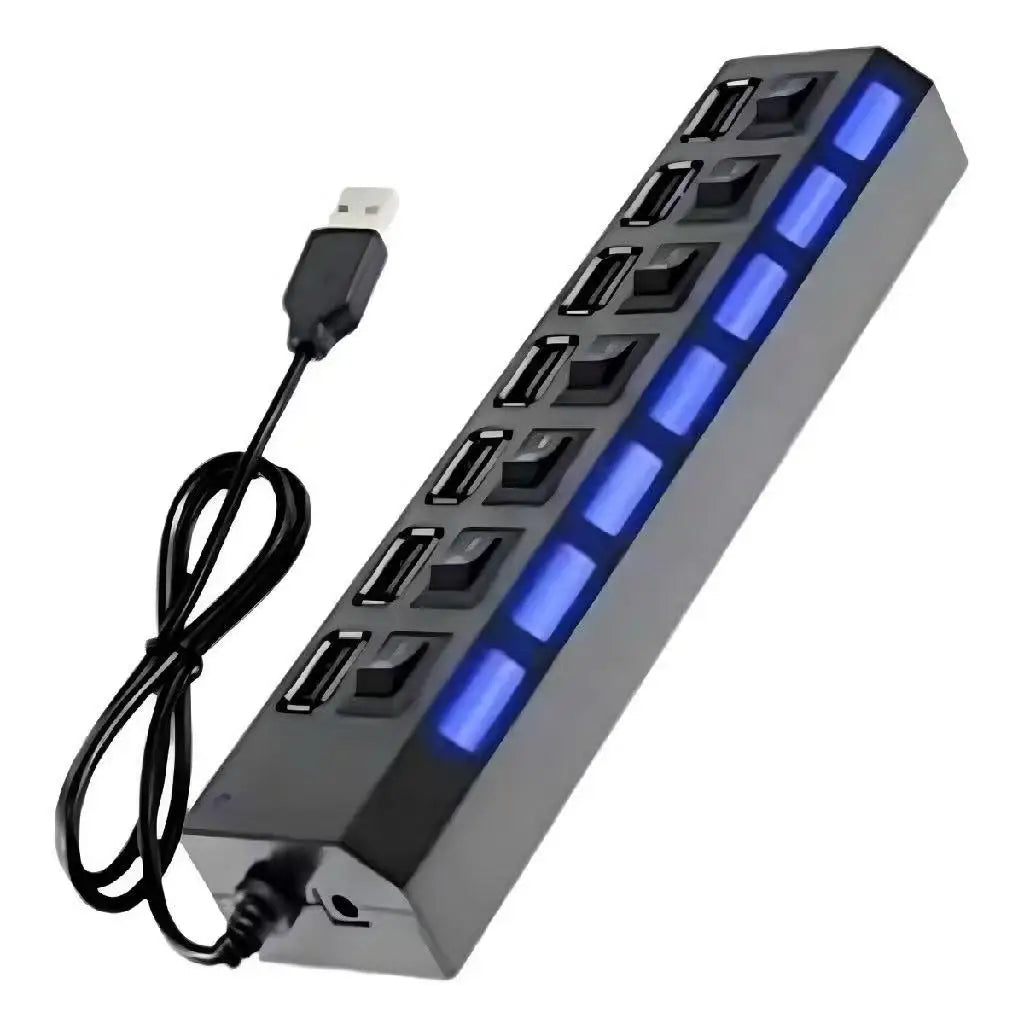 Hub USB 2.0 com 7 Portas para PC 1