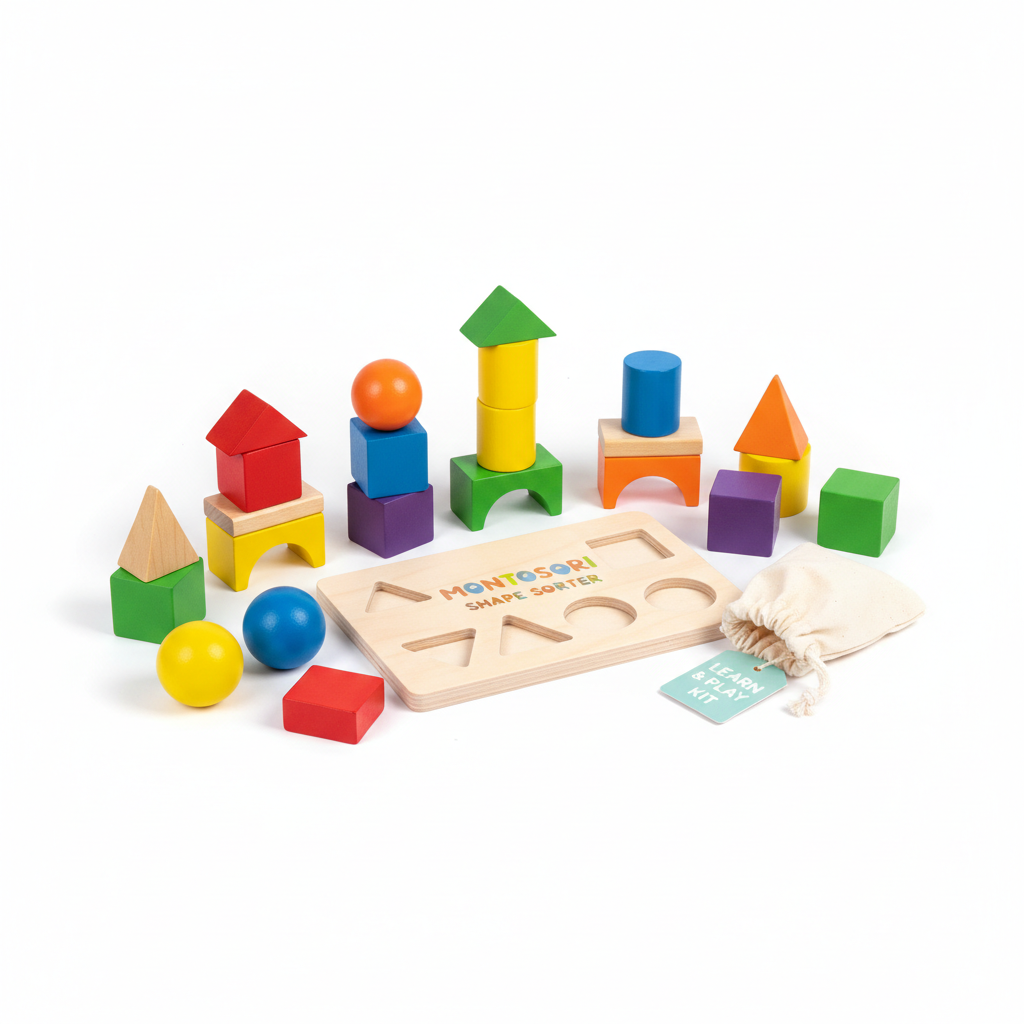 Kit de Brinquedos Educativos Montessori