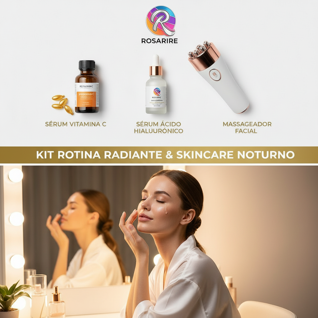 Kit 2 — Rotina Radiante & Skincare Noturno