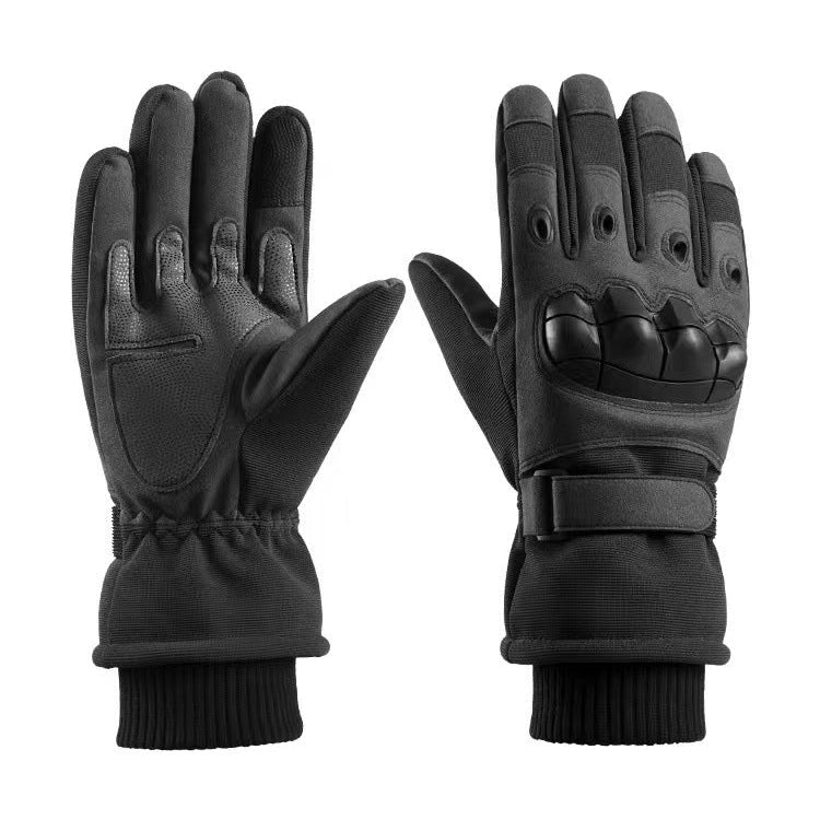 Luva Tática Térmica Impermeável para Motociclista — Forro Polar, Dedo Inteiro e Proteção Corta-vento 13