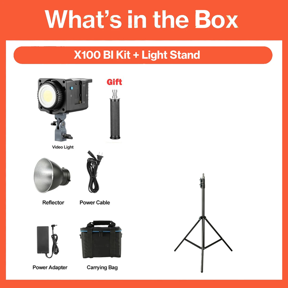 Luz de Vídeo LED Sokani X100 RGB Bicolor 100W 7