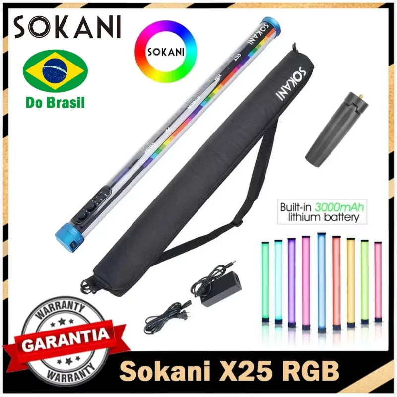 Luz de Vídeo LED Sokani X25 RGB Portátil 7