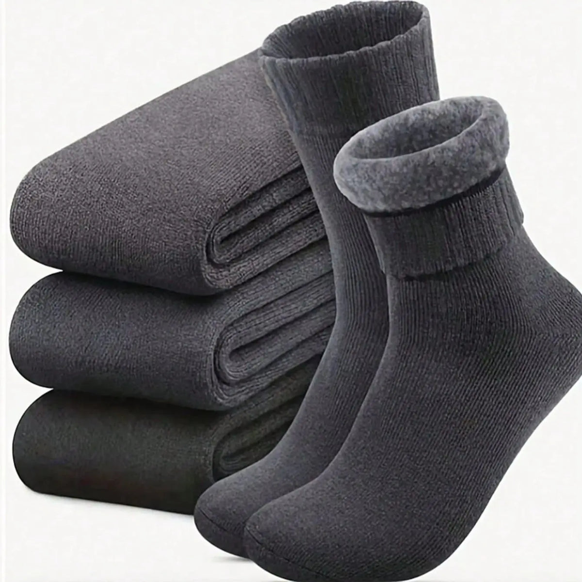 Meias Masculinas Forradas Térmicas — Grossas, Macias e Perfeitas para o Inverno 5