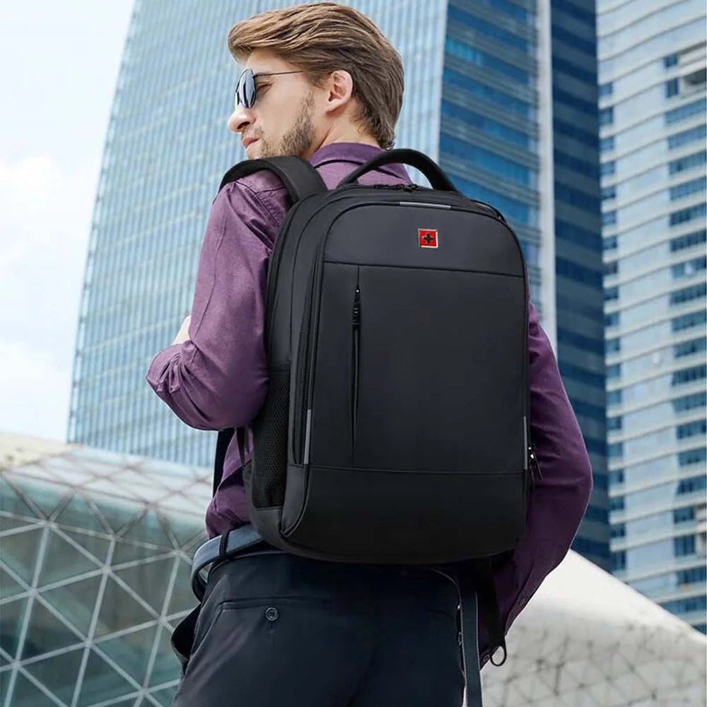 Mochila Masculina Antifurto Impermeável com USB — Grande Capacidade para Notebook 15,6" e 17,3" 8