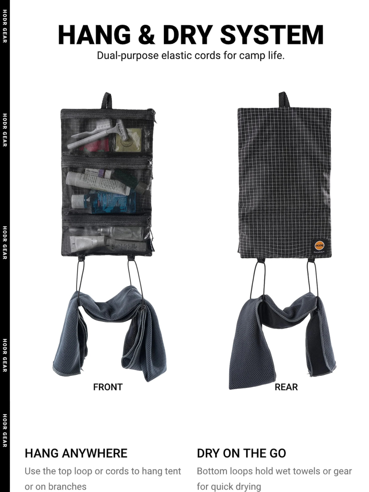 Organizador Ultraleve Hodrgear — Bolsa de Malha com Zíper YKK, 35g, para EDC e Caminhadas 11