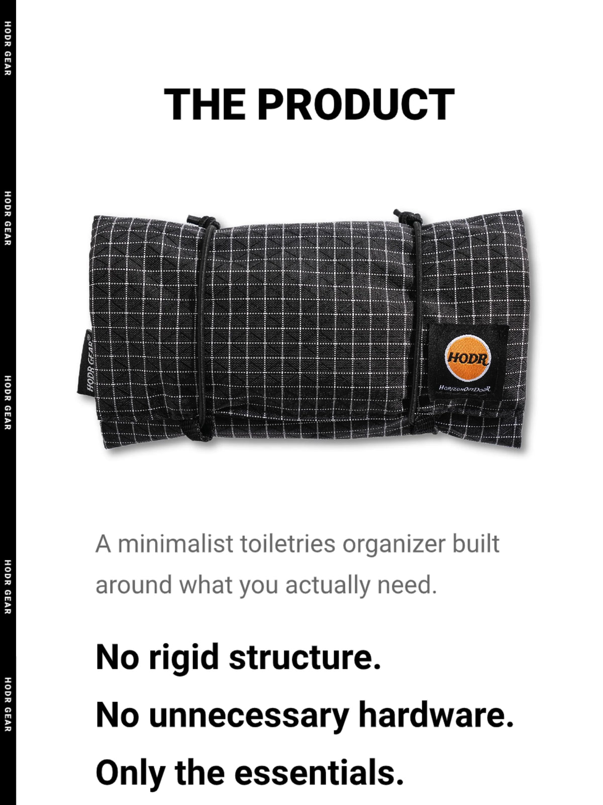 Organizador Ultraleve Hodrgear — Bolsa de Malha com Zíper YKK, 35g, para EDC e Caminhadas 8