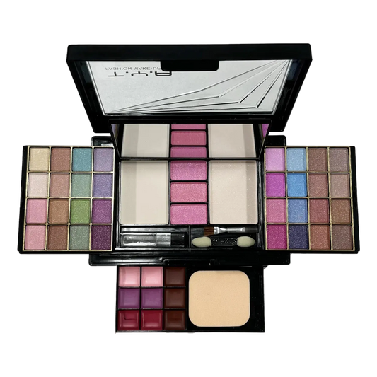 Paleta de Maquiagem Multifuncional 46 Cores — Batom, Sombra, Sobrancelha e Pincel em Uma Caixa 1