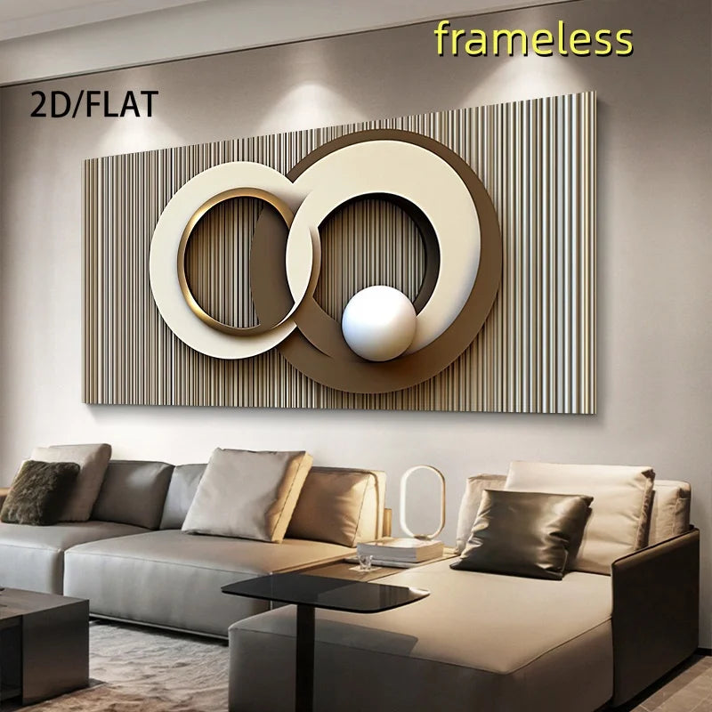 Pôster Decorativo com Design Geométrico Abstrato Minimalista 4