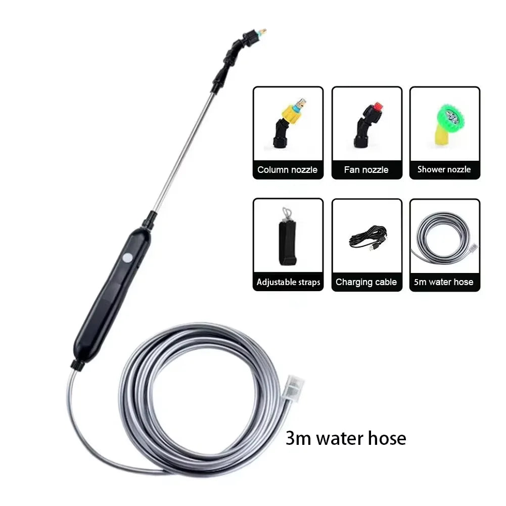 Pulverizador elétrico de pesticidas de 5/8L com recuperação automática, pulverizador de pesticidas de alta pressão para pulverização agrícola de flores. 12