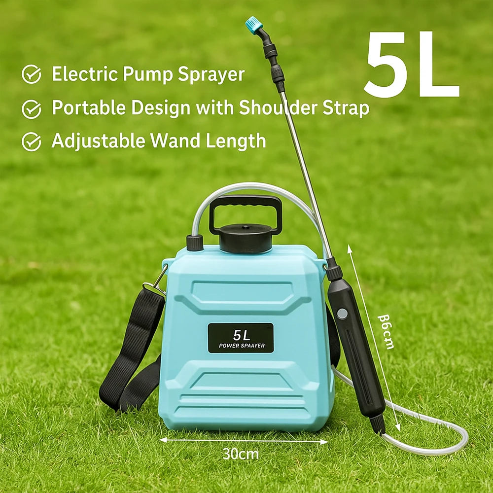 Pulverizador elétrico de pesticidas de 5/8L com recuperação automática, pulverizador de pesticidas de alta pressão para pulverização agrícola de flores. 3
