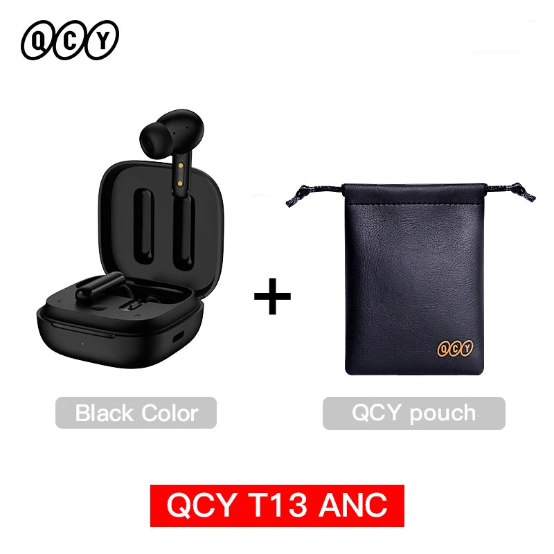 QCY-T13 ANC Fones De Ouvido Sem Fio, Bluetooth 5.3 TWS, ANC, Auscultadores De Cancelamento De Ruído, 4 Microfones ENC Headset, In-Ear, Handfree Earbuds 16
