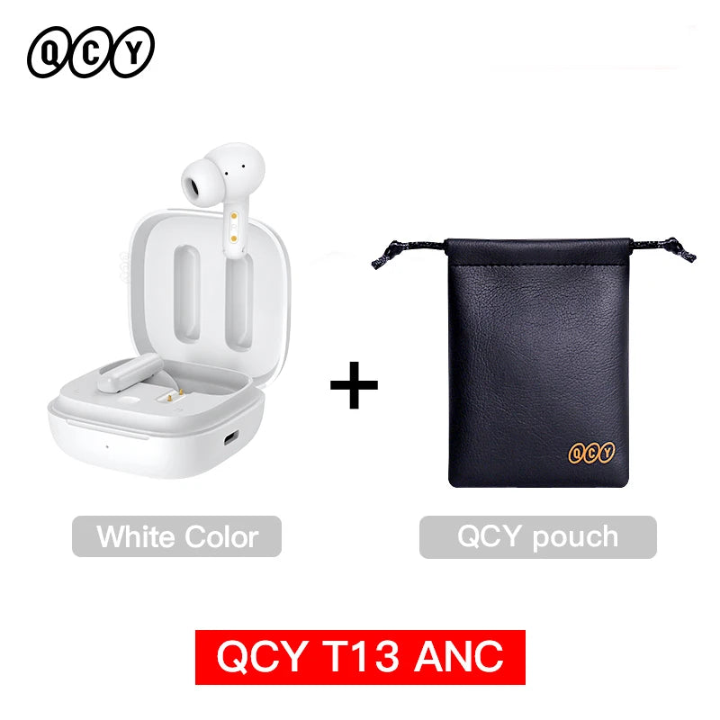 QCY-T13 ANC Fones De Ouvido Sem Fio, Bluetooth 5.3 TWS, ANC, Auscultadores De Cancelamento De Ruído, 4 Microfones ENC Headset, In-Ear, Handfree Earbuds 17