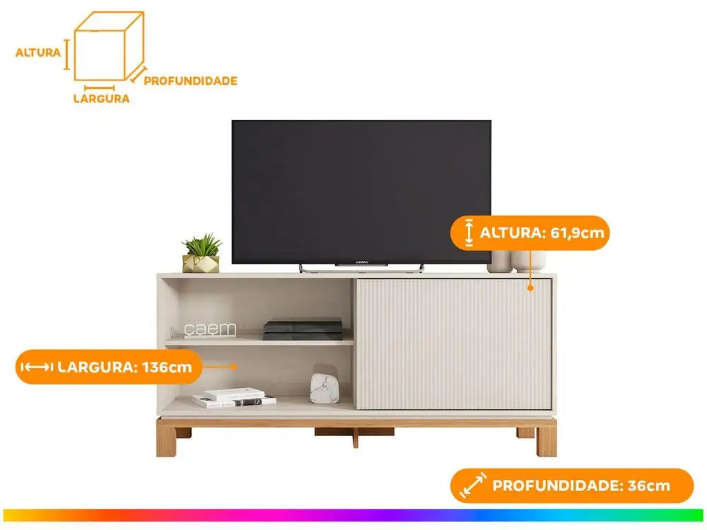 Rack para TV 45” Caemmun Mondrian 3