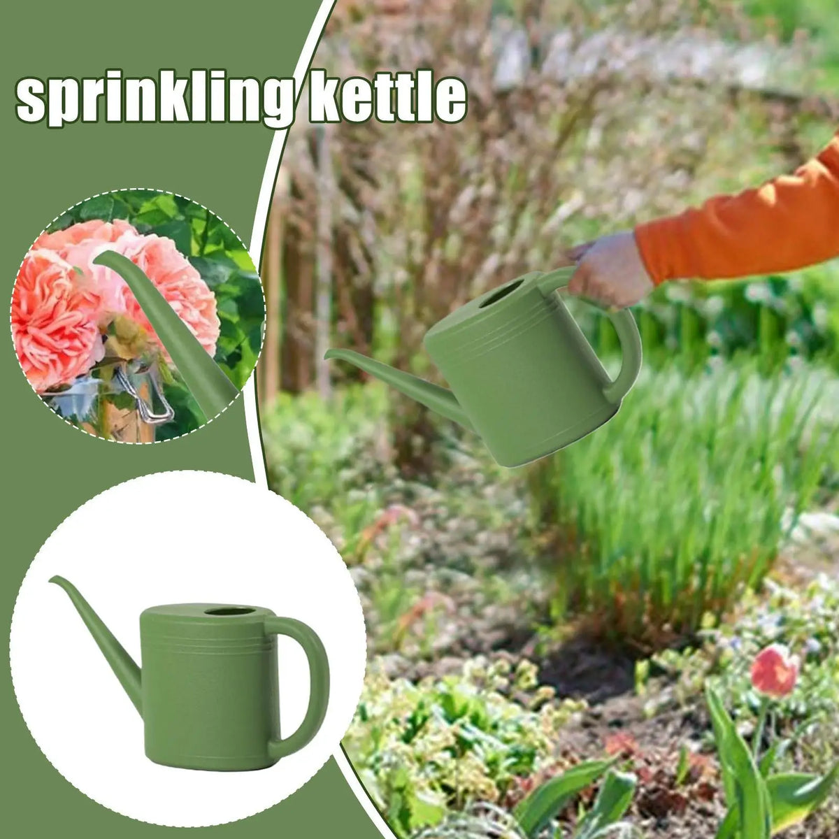 Regador de Bico Longo Compacto e Resistente para Casa e Escritório, Presente Prático e Fácil de Usar, Ferramenta de Jardinagem 3